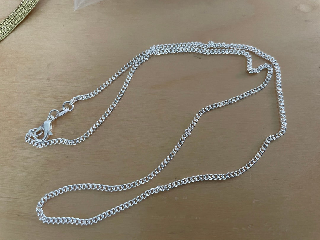 Chaînette Argent Maille Grand Maillon 5x4 Mm - 1 Mètre - Idéale Création Bijoux Ou Décoration