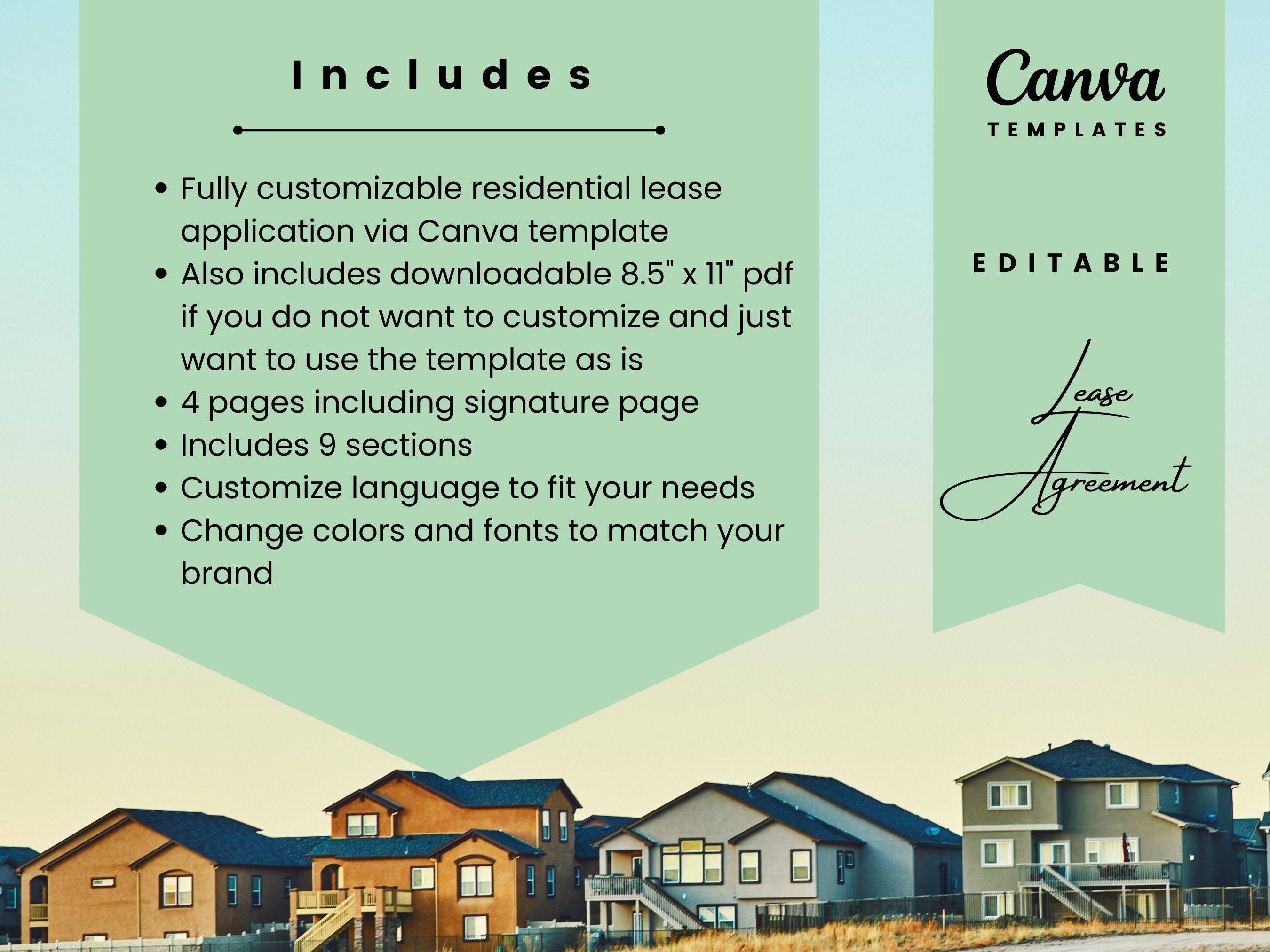 Printable Lease Application Template for Landlords and Property ...