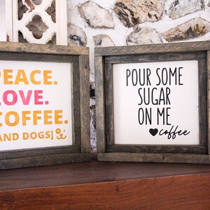 Coffee Bar Sign Downloads Set of 6 // Farmhouse Coffee Sign Prints ...