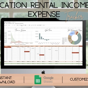 Vacation Rental Income & Expense Tracker | Rental Budget Spreadsheet for Hosts | Host Tools | Rental Property Bookkeeping | Google Sheets