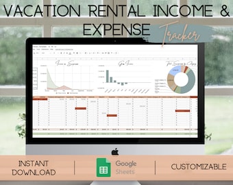 Suivi des revenus et des dépenses de location de vacances | Feuille de calcul du budget de location pour les hôtes | Outils hôte | Comptabilité des biens locatifs | Feuilles Google