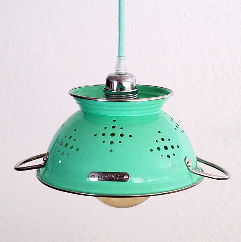 Colander Pendant Kitchen Pendant Light Kitchen Colander Etsy