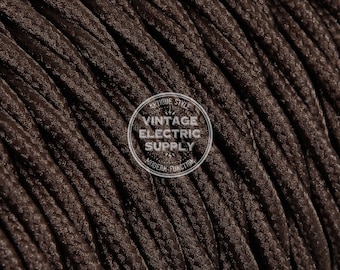 5 Meters 3 Core Black Cable Vintage Antique Braided Twisted Fabric Lighting Cable 5 Meters Woven Silk Flexible Wire Cord Light - View #8