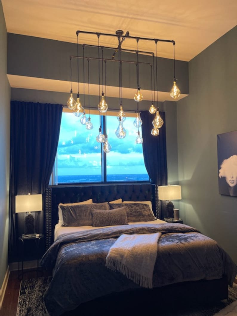 17 Light Industrial Chandelier Etsy