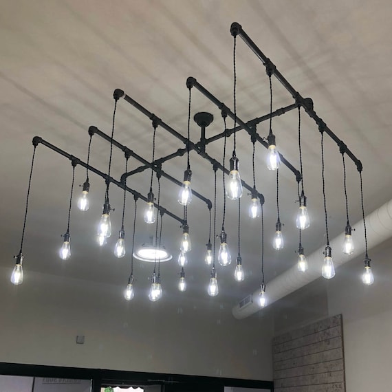 Industrial Pipe Chandelier | Wayfair Industrial Pipe Chandelier | Wayfair