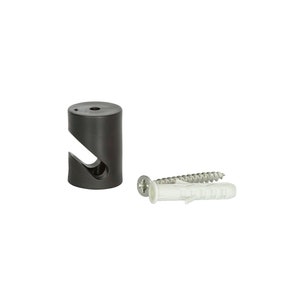 Swag Hook Black (3 - Pack) - Ceiling or Wall Mount for Fabric Cable