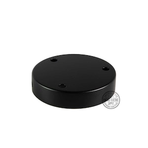3 Hole Ceiling Canopy - Black