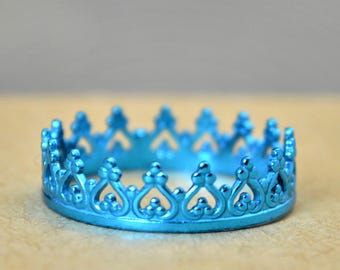 Dainty Turquoise Crown Ring, Turquoise Princess Crown Ring, Princess Ring, Tiara Ring, Queen Ring, Turquoise Ring, Turquoise Princess Ring