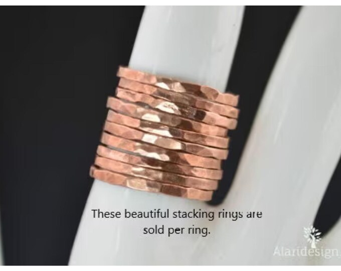 Classic Copper Stacking Ring, Stack Ring, Copper Band, Stacking Ring ...