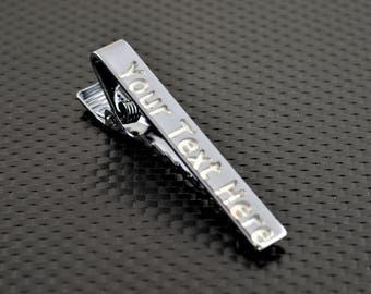 Gunmetal Tie Bar, Gunmetal Tie Clip, Gunmetal Wedding, Groomsmen Gift, Personalized Tie Bar, Custom Tie Bar, Gunmetal Gift, Custom Tie Clip