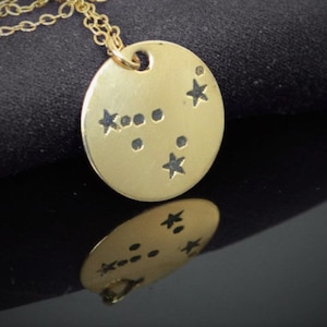 Capricorn Necklace, 14k Gold Filled, Constellation, Capricorn Jewelry, Zodiac Necklace, Capricorn Zodiac, Capricorn Sign, Gold Necklace image 1