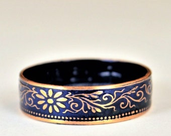 Coin Ring, Japanese Coin Ring, Coin Ring, Bronze Ring, Blue Ring, Japanese Jewelry, Coin Rings, Japanese Art, Coin Art, Japanese Ring