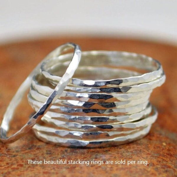 Silver Ring, Stack Ring, Dainty Ring, Silver Stack Ring, Silver Band, Simple Silver Ring, Sterling Silver Ring, Stack Silver Ring, Thin Ring