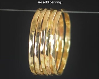 Gold Midi Ring, Knuckle Ring, Dünne 14k Gold Filled Midi Ringe, Zierliche Midi Ringe, Gehämmert Midi Ringe, Gold Knuckle Ring, Stapeln Midi Ring