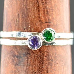 Grab 2 Mothers Rings, Silver Ring, Birthstone Mothers Ring, Mothers Ring, Mommy Rings, Mothers Jewelry, Gift for Mom, Stackable, Stacking