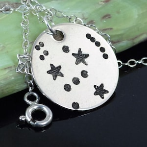 Sterling Silver Orion Necklace, Orion Necklace, Sterling Silver, Constellation, Orion Jewelry, Star Pendant, Orion, Silver Pendant image 1