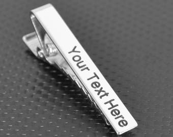 Tie Clip, Groomsmen Gift, Custom Tie Clip, Personalized Tie Clip, Tie Bar Clip, Custom Men's Gift, Personalized for Him, Custom Tie Bar,clip