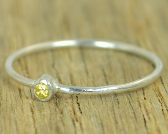 Tiny Topaz Ring, Silver Topaz Ring, Topaz Stacking Ring, Topaz Mothers Ring, November Birthstone, Topaz Ring, Dainty Topaz Ring, Topaz