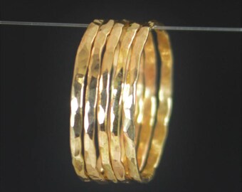 solid gold midi rings