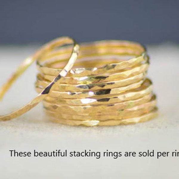 Elegant Super Thin 14k Gold Filled Stackable Ring, Dainty Minimalist Jewelry, Perfect Gift for Her, Everyday Wear, Delicate & Chic Design