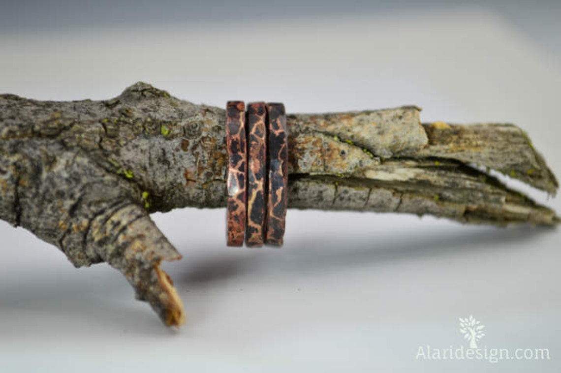 Super Thick Stackable Copper Ringscopper Ringsstackable Etsy Australia