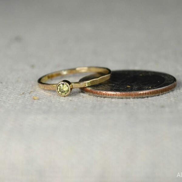 Classic 14k Gold Filled Topaz Ring Gold solitaire solitaire image 3