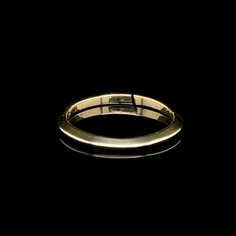 Knife Edge Gold Ring 10k, 14k, 18k, or 22k, Solid Gold, Triangle Gold Band, Gold Ring, Real gold, Inexpensive wedding band. Yellow Gold Band image 2