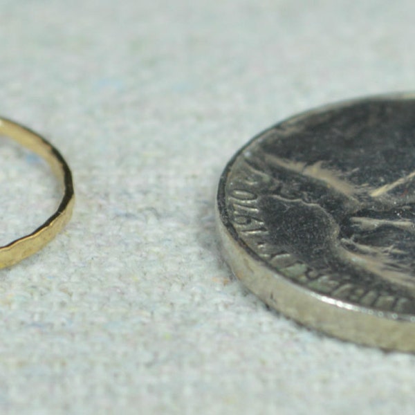 Gold Midi Ring Knuckle Ring Thin 14k Gold Filled MIDI Rings image 3