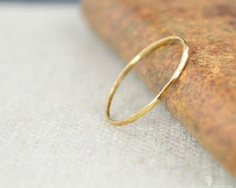 Gold Ring, 14k Gold Ring, Gold Stack Ring, Solid Gold Ring, Thin Gold Ring, Gold Ring 14k, Real Gold, Gold Stacking Ring, minimal gold ring