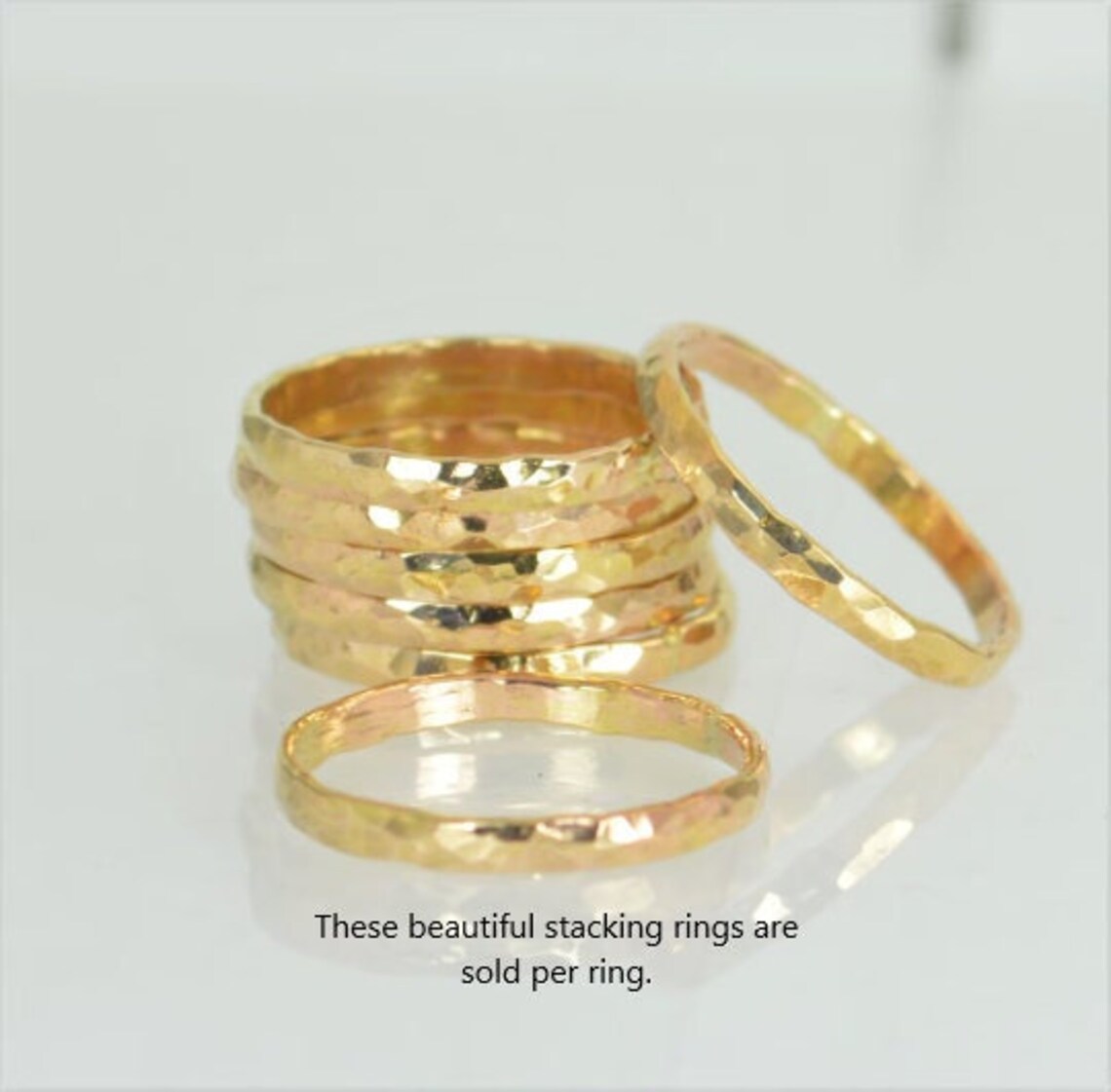 Stackable 14k Rings Thick 14k Gold Filled Stackable Rings Gold Rings Stacking - Etsy