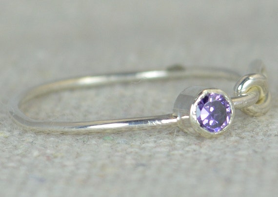 Amethyst on sale infinity ring