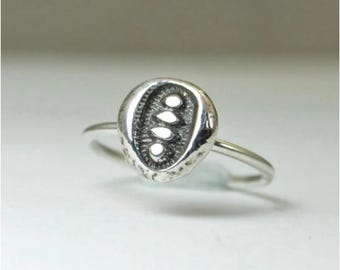 Zen Ring, Silver Abstract Ring, Bohemian Ring, Statement Ring, Silver Ring, Sterling Ring, Stacking Ring, hippie ring, Abstract Ring