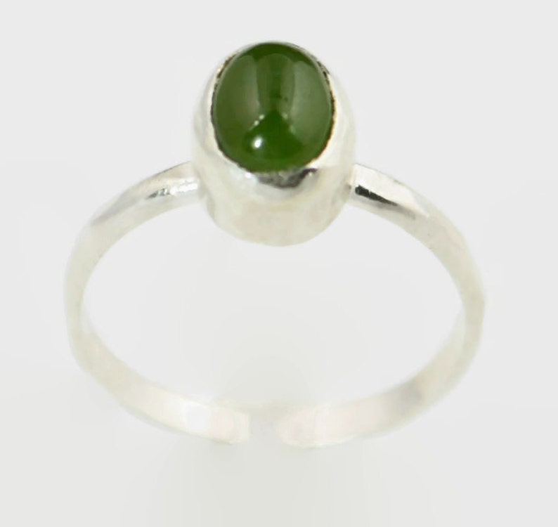 Silver Jade Ring Jade Ring Pure Jade Ring Jade Jewelry Etsy