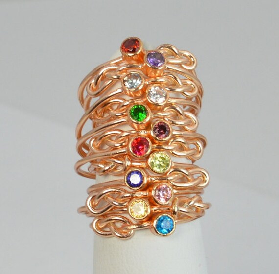 14k Rose Gold Filled Infinity Ring Rose Gold Filled Ring Etsy