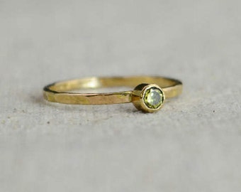 Classic 14k Gold Filled Topaz Ring, Gold solitaire, solitaire ring, 14k gold filled, November Birthstone, Mothers Ring, gold band, yellow