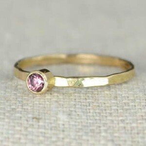 Classic 14k Gold Filled Alexandrite Ring, Gold solitaire, solitaire ring, 14k gold filled, June Birthstone, Mothers Ring, gold band, yellow