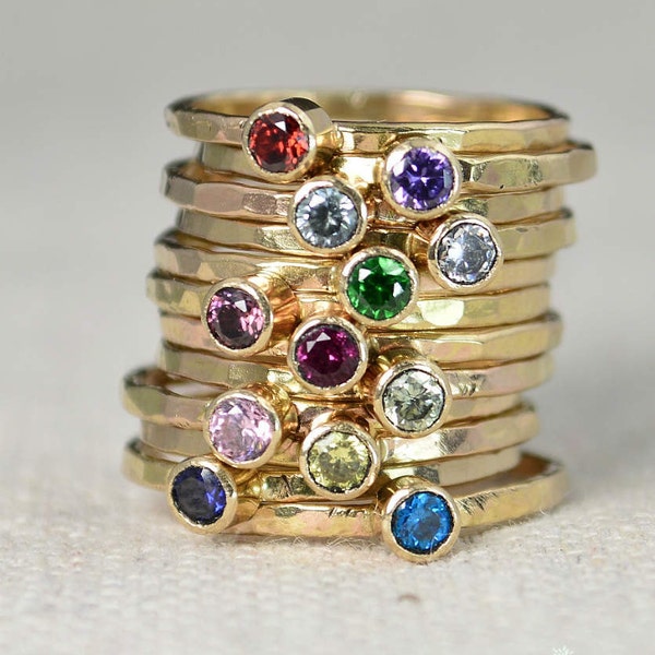Classic 14k Gold Filled Topaz Ring Gold solitaire solitaire image 2