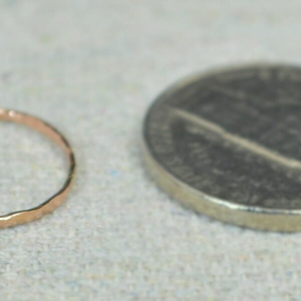 Rose Gold Midi Ring Rose Gold Filled Dainty Midi Rings image 3
