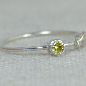 Topaz Infinity Ring, Sterling Silver, Stackable Rings, Mother&#39;s Ring, November Birthstone Ring, Infinity Ring, Silver Topaz Ring,Topaz Ring