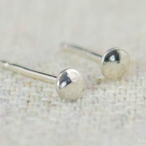 Silver Post Earrings, Silver Dot Studs, Dot Studs, Stud Earrings, Tiny Studs, Silver Studs, Tiny Earring Posts, Stud Earring Set, Alari image 1