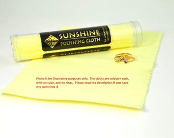 Jewelry Cleaning Cloth, Jewelry Cloth, Jewelry Cleaner, Sunshine Cleaning Cloth, Alari,  sold with NO TUBE