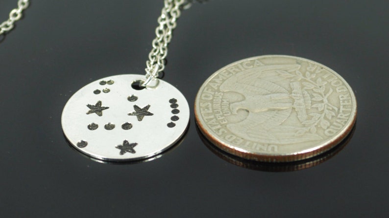 Sterling Silver Orion Necklace, Orion Necklace, Sterling Silver, Constellation, Orion Jewelry, Star Pendant, Orion, Silver Pendant image 3