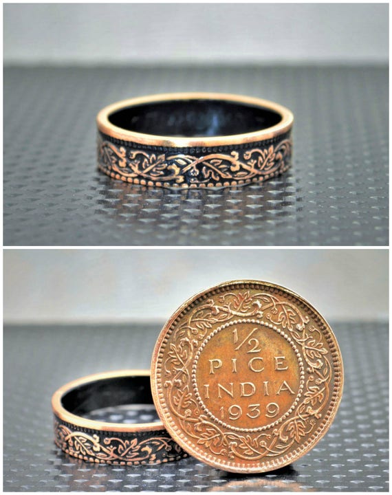 The Victoria Antique Silver Coin Ring — KO Jewellery