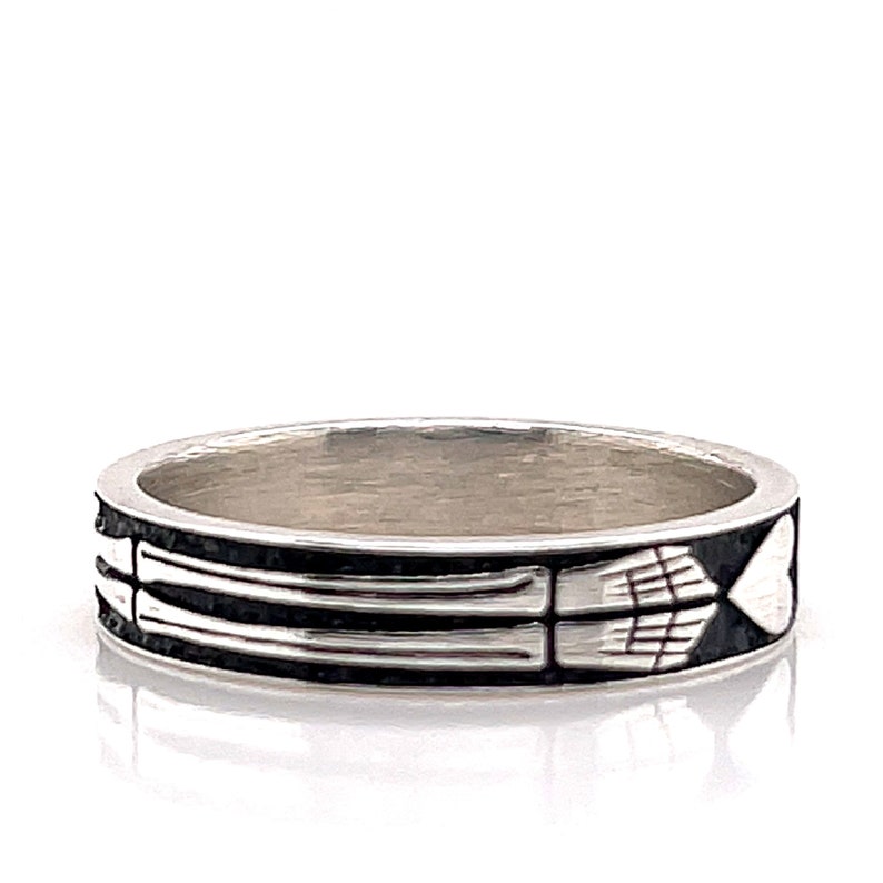 Sterling Silver Skeleton Ring, Memento Mori Jewelry, Mourning Ring, goth band, memorial ring, Free Inside Ring Engraving image 4