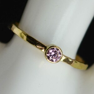 Classic 14k Gold Filled Pink Tourmaline Ring, Gold solitaire, solitaire ring, 14k gold filled, October Birthstone, Mothers Ring, gold band