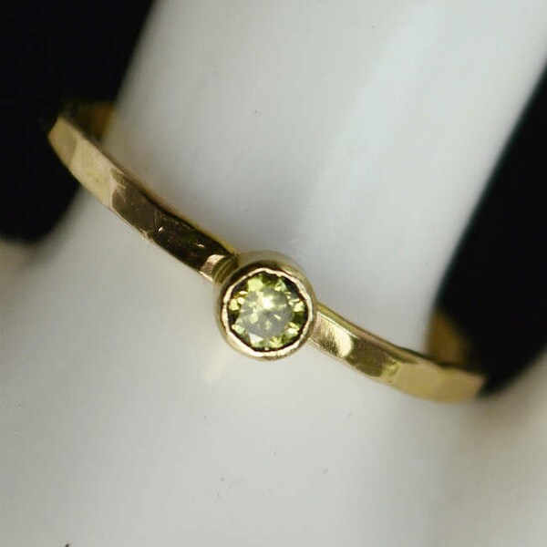 Classic 14k Gold Filled Topaz Ring Gold solitaire solitaire image 1
