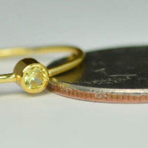 14k Gold Topaz Infinity Ring, 14k Gold Ring, Stackable Rings, Mother's Ring, November Birthstone Ring, Gold Infinity Ring, Gold Knot Ring image 4