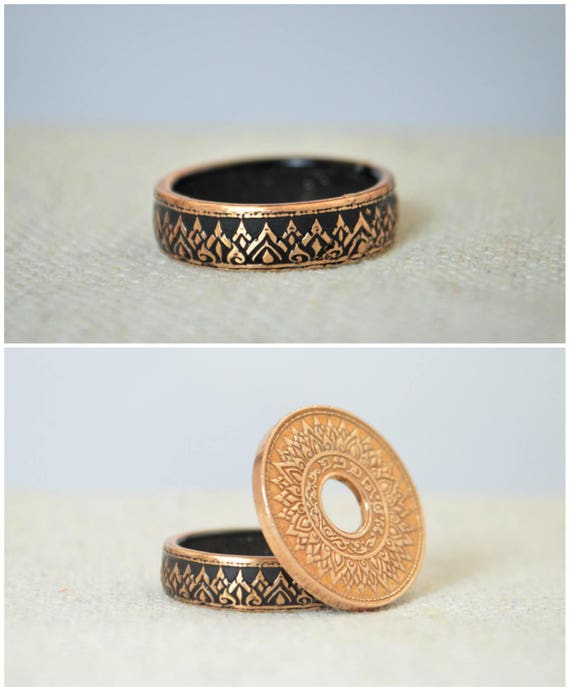 Etsy store coin ring