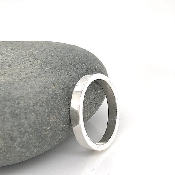 3mm Wide Silver Ring Minimal Wedding Band Sterling Silver Ring Silver Band 925 Silver Stacking Ring Inexpensive Wedding Ring Mens Etsy Ireland