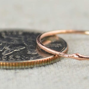 Thin Round Copper Stacking Ring, Pure Copper, Copper Stacking Ring, Copper Jewelry, Dainty Copper Ring, Copper boho Ring, arthritis ring image 4